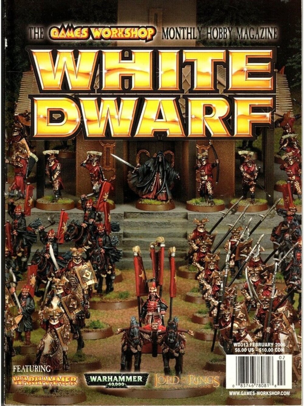 White Dwarf Magazine Feb 2006 Issue 313 Warhammer LOTR Games Workshop
